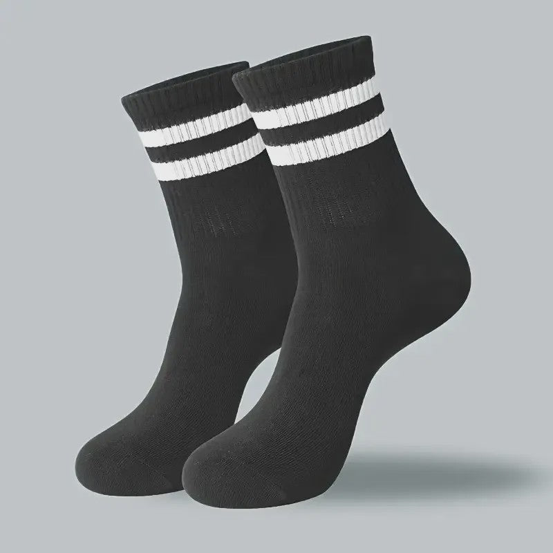 10/20 Paar Gestreept Casual Sokken Heren Dames - Ademend, Geurbestendig & Zweetabsorberend