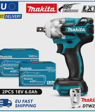 18V Brushless Slagmoersleutel Compatibel met Makita LXT Accu, 320 Nm Draadloos