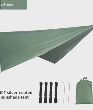 Waterdichte Tarp 340x260cm - UV-bestendig Kampeerzeil & Luifel voor Buiten