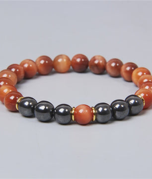Handgemaakte Tijgeroog & Hematiet Kralen Armband - Energie & Meditatie Sieraden