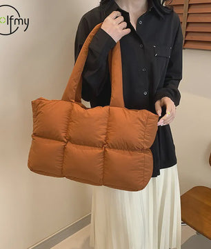 Gewatteerde Dames Shopper Tas - Retro Trendy, Grote Capaciteit & Waterdicht