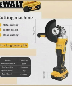 Dewalt DCG406 Accu Haakse Slijper 125mm - Borstelloos, 9000 RPM