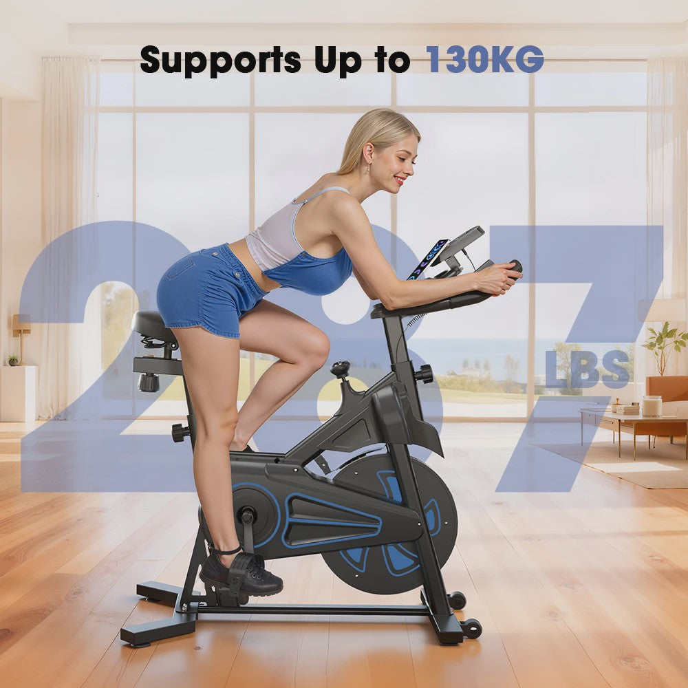 Formill QK116C Hometrainer met 12kg Vliegwiel, Magnetische Weerstand & LCD Display