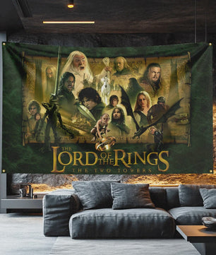 The Lord of the Rings Vlag 3x5 FT - Polyester Decoratie Banner voor Man Cave, Filmfan Cadeau