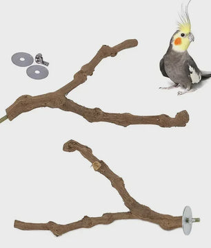 Natuurlijke Grapewood Zitstok voor Papegaaien & Parkieten - Knaag- en Klimspeelgoed