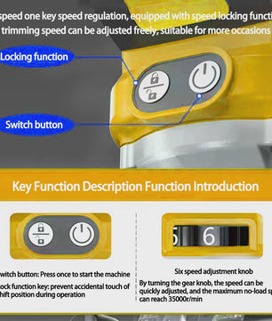 Accu Freesmachine voor Houtbewerking - Compatibel met DeWalt 18V Batterijen