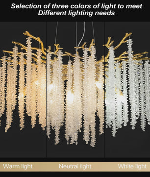 Luxe Kristallen Kroonluchter met LED - Goudkleurig - Verstelbaar - Perfect voor Woon- en Slaapkamer