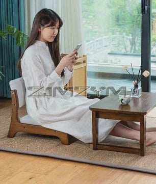 Moderne Houten Fauteuil met Ergonomische Rugleuning - Scandinavisch Design