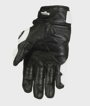 Supertech Motorhandschoenen Leer - 4 Seizoenen Race & Rijhandschoenen voor Heren en Dames (Zwart/Wit)