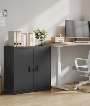 Afsluitbare Metalen Archiefkast met Slot en Verstelbare Legging - Kantoor & Printerkast