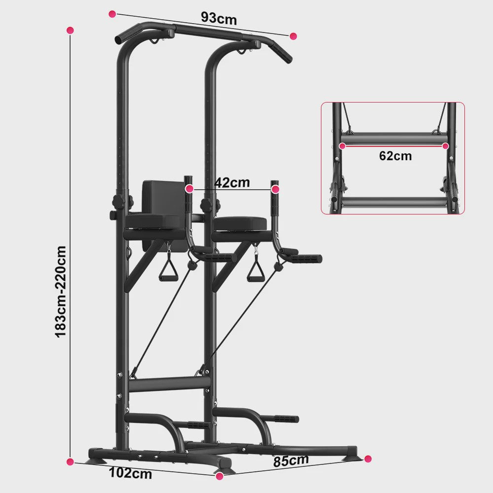 Power Tower Home Gym Station - Multifunctioneel Dip Station & Pull Up Bar