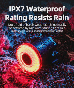 ROCKBROS Slimme Fiets Achterlicht met Remdetectie & Type-C Opladen - IPX7 Waterdicht