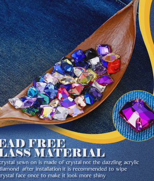 Paarse Strass Steentjes Platte Achterkant - Glas Kristal voor Kleding & Tassen DIY