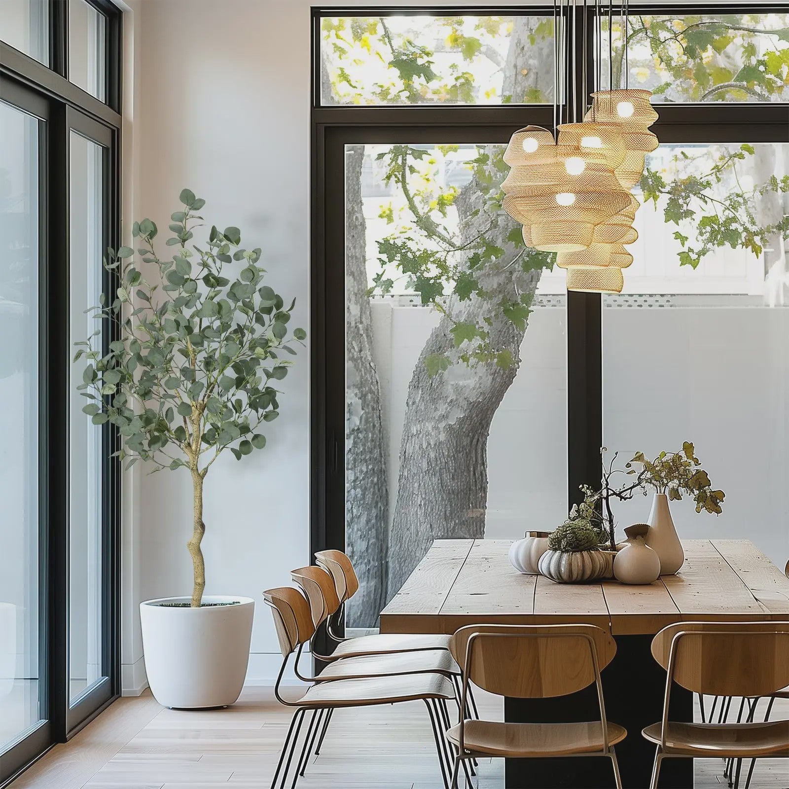 Kunstplant Eucalyptus Boom - 120/150/180 cm Hoog - Realistische Decoratie voor Binnen & Buiten