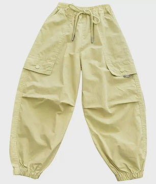 Kinder Cargo Joggers - Trendy Lente/Zomer Broek met Elastische Enkel
