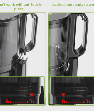 BioloMix Slow Juicer Cold Press met 130mm invoertrechter - Hoge sapopbrengst, BPA-vrij