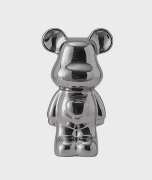 Keramische Bear Brick Beeldjes - Teddy Beer Decoratie voor Huis & Kamer (18/28 cm)