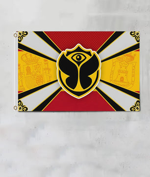 Tomorrowland Vlag 90x150cm - Duitsland, Mexico, België, Spanje - 100D Polyester