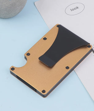 Minimalistische RFID Portemonnee met Geldclip - Slank & Krasbestendig Kaarthouder