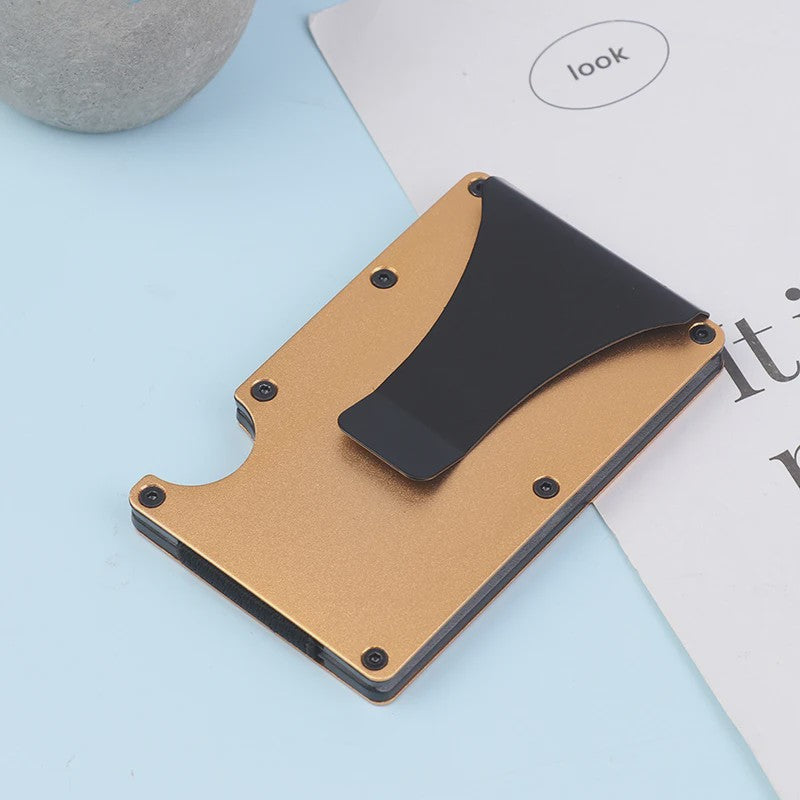 Minimalistische RFID Portemonnee met Geldclip - Slank & Krasbestendig Kaarthouder