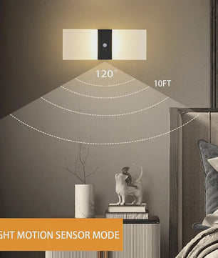 LED Wandlamp met Bewegingssensor en Oplaadbare Batterij - Sfeervolle Nachtverlichting