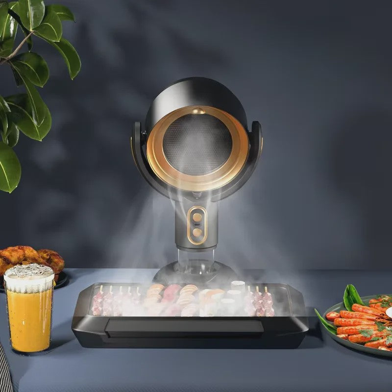 Draagbare Afzuigkap voor Bureau | Oplaadbaar met Luchtfilter voor Keuken, BBQ & Hot Pot