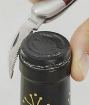 Multifunctionele Flesopener met Comfortabele Grip - Kurkentrekker & Kroonkurkopener