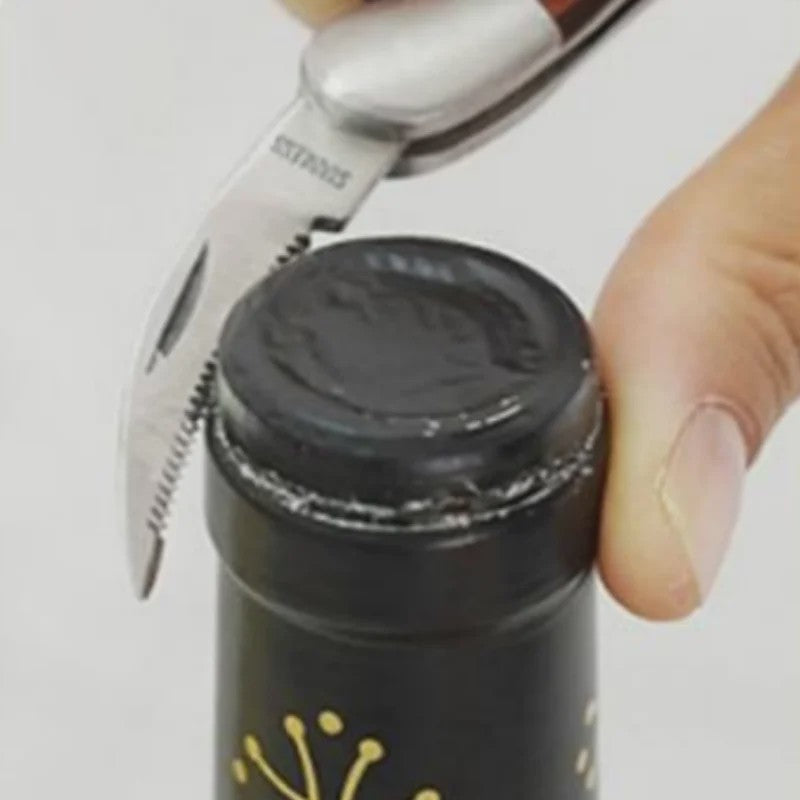 Multifunctionele Flesopener met Comfortabele Grip - Kurkentrekker & Kroonkurkopener