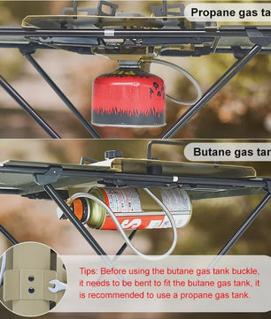 WESTTUNE IGT Gasfornuis 4000W - Draagbare Krachtige Camping Brander met RVS Paneel