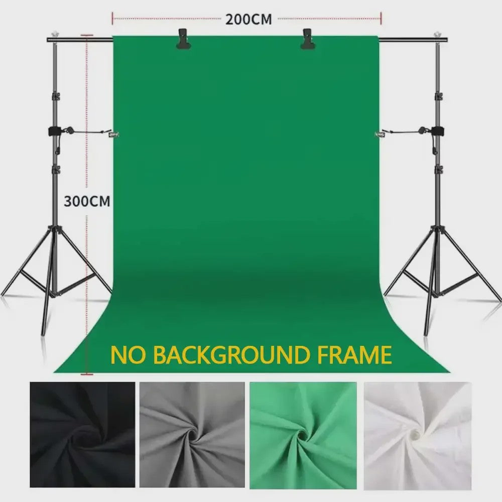 Professionele Fotografie Achtergronddoek - Katoen Muslin (Groen, Wit, Zwart, Grijs)