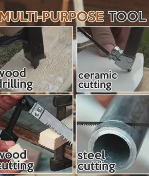 8-in-1 Multifunctionele Handzaag Kit met 6 Zaagbladen voor Metaal, Hout en Glas