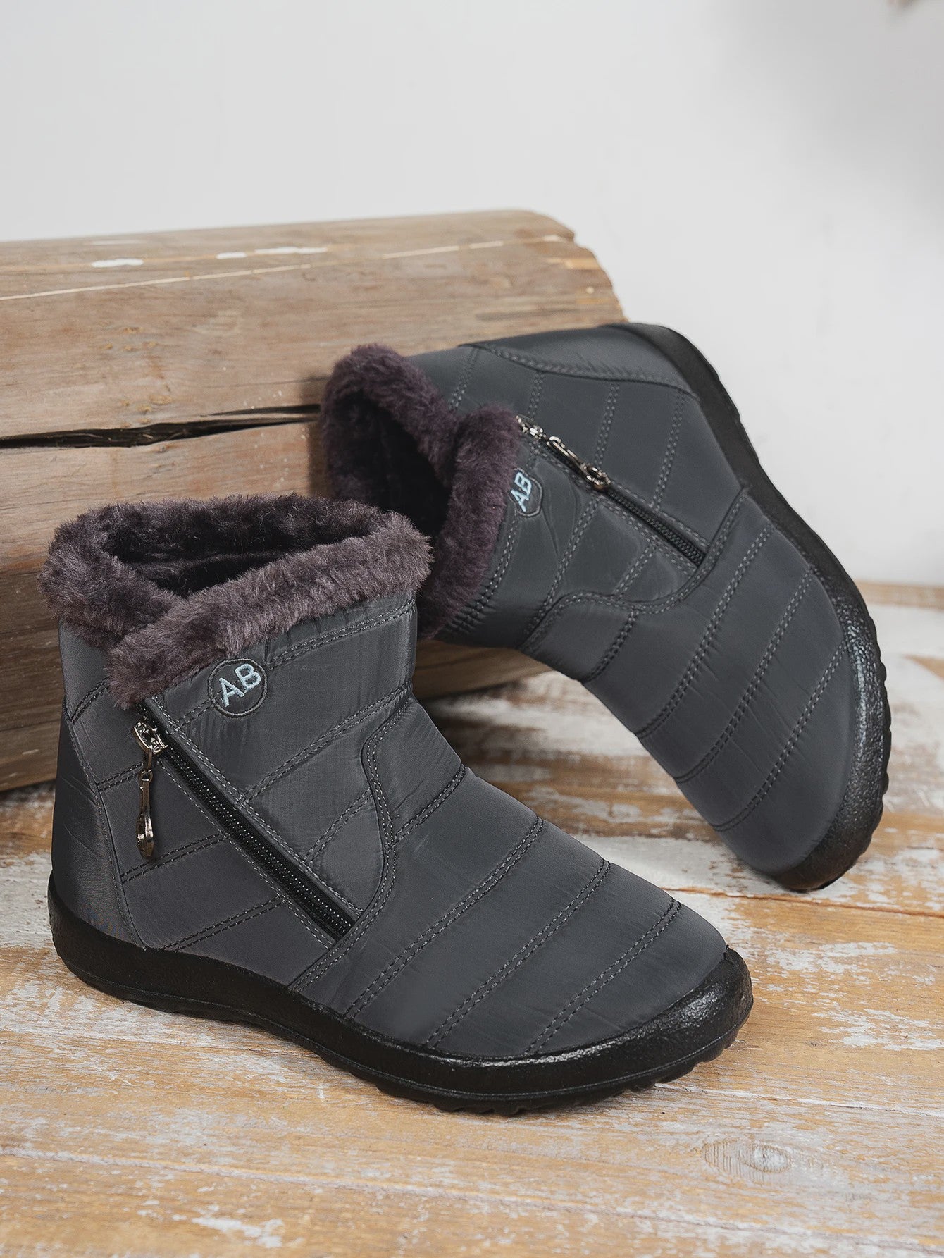 Dames Winter Snowboots: Warme Faux Fur Voering, Waterdicht & Comfortabel voor Koude Dagen