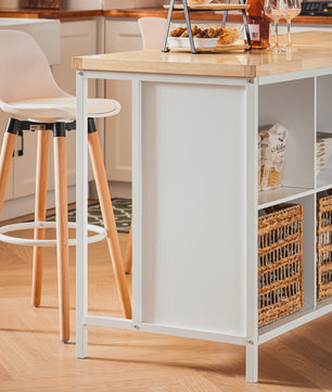 SoBuy Keuken Eiland met Opbergruimte, Buffetkast en Bartafel - 170cm Breed