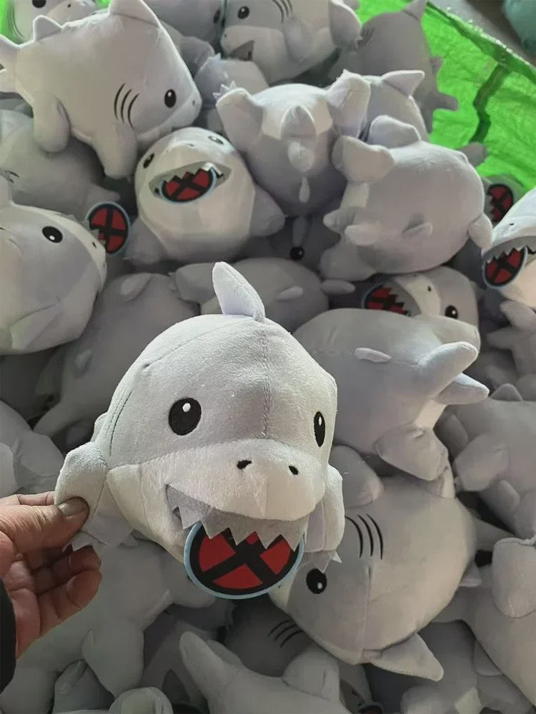 Jeff de Land Shark Pluche Knuffel - Zacht Anime Speelgoed voor Kinderen & Decoratie