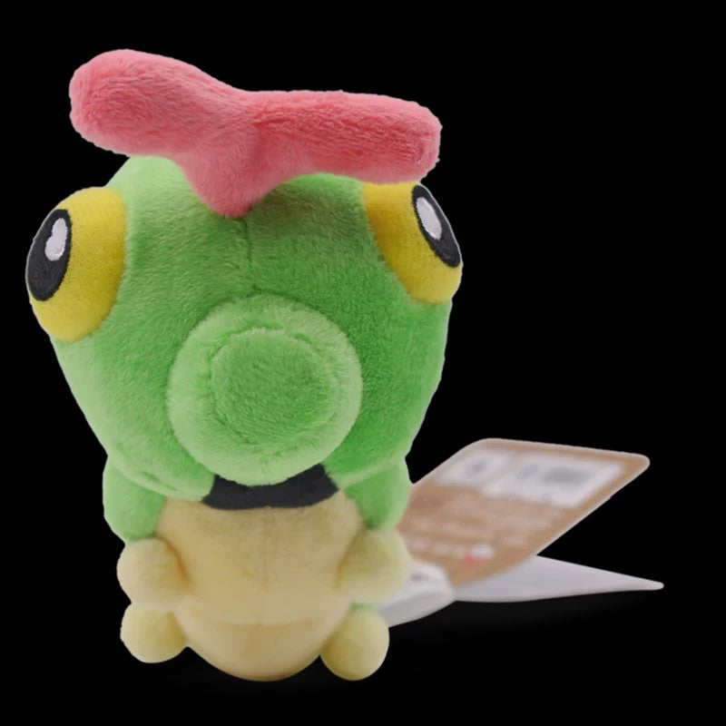 Caterpillar Knuffel - Groene Pluche Rups, 13 cm - Cadeau & Decoratie