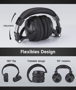 Oneodio Pro-C Draadloze Over-Ear Koptelefoon met Microfoon - 110 Uur Batterij, Hi-Res Audio & Bluetooth 5.2