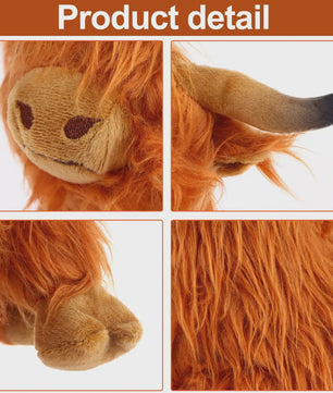 Schattige Pluche Schotse Hooglander Koe Knuffel - 25cm - Cadeau voor Kinderen & Baby's