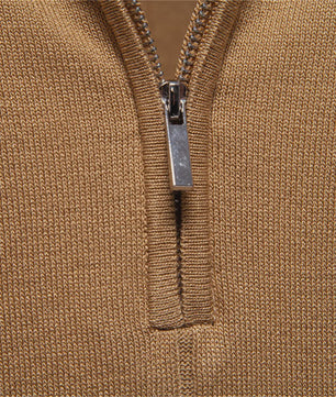 Heren Gebreide Polo met Rits - Slim Fit Sport & Casual
