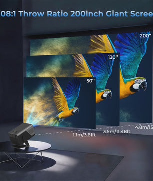Lyncast X7 Smart Projector: 8K Support, 2000 ANSI Lumens, Android 14, WiFi 6