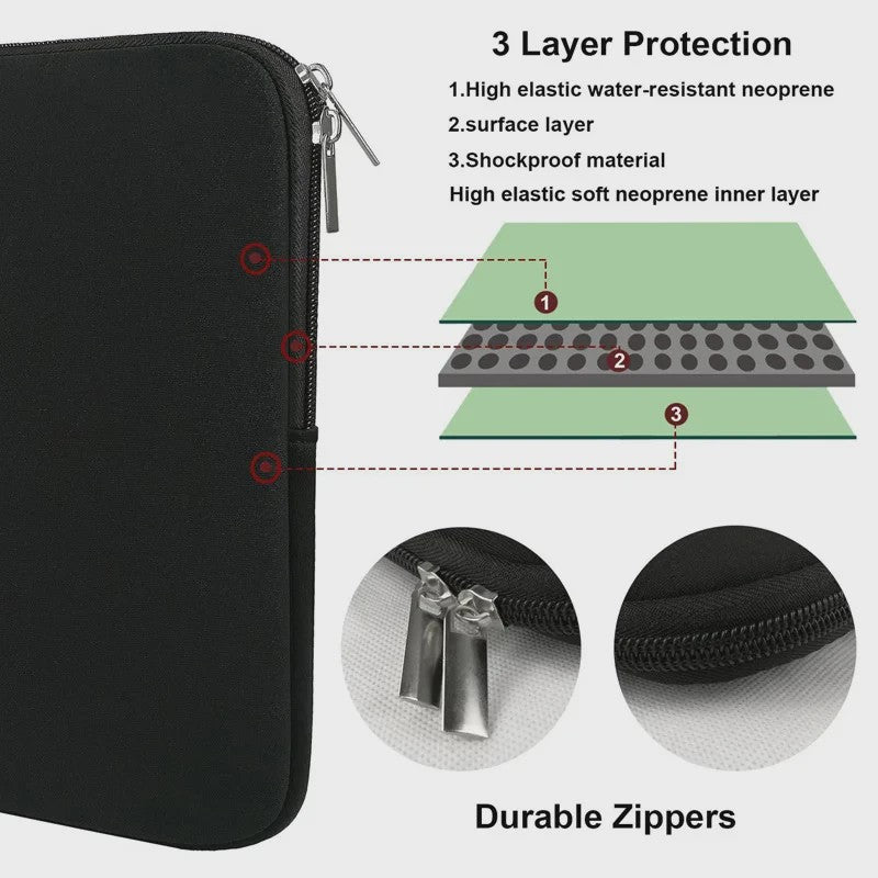 Universele Laptop Hoes 11-15.6 inch - Zacht, Waterafstotend en Schokbestendig Notebook Beschermhoes