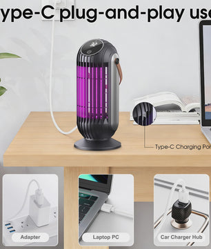 Oplaadbare Muggenlamp 4000mAh - 2-in-1 Insectendoder & Nachtlampje