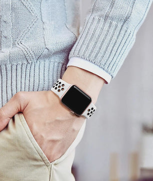 Ademende Sportband voor Apple Watch (38-49mm) - Comfortabele Vervangingsband