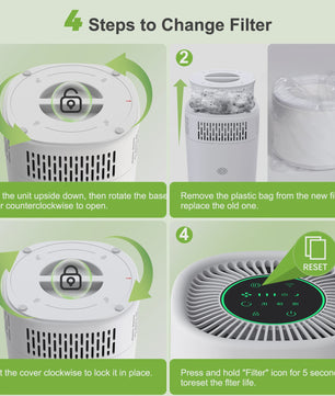 Chuboor Luchtreiniger H13 HEPA met WiFi & App Bediening - Stil & Compact voor Ruimtes tot 20m²
