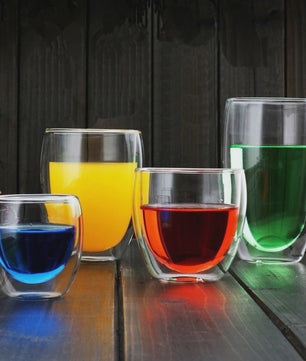 Dubbelwandige Glazen Mokken & Glazen (250-450ml) - Set van 2