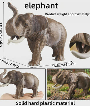 Realistische PVC Dierenfiguren Set: Wilde Dieren Collectie