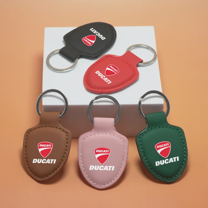 Leren Ducati Autosleutelhanger - Perfect voor Monster, Panigale & meer