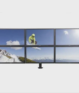 Verstelbare Monitor Arm Stand voor 6 Schermen (10"-24") - Ergonomisch Bureau Mount