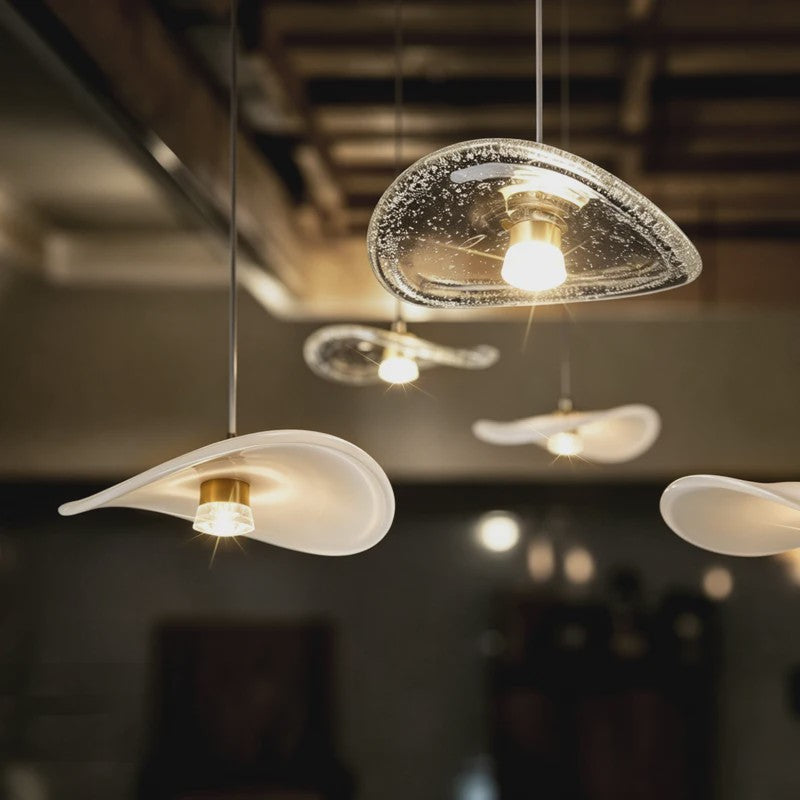 Luxe Glazen Trappenhuis Hanglamp - Moderne Lange Plafondlamp met Meerdere Pendels