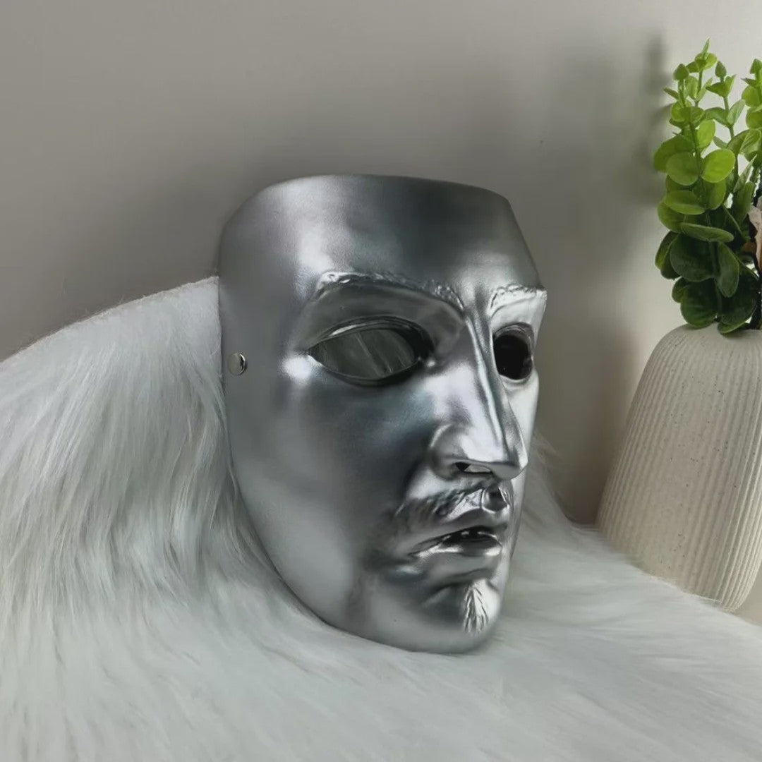 Handgemaakte Resin Masker: Halloween, Easter & Cosplay - Baldwin IV Stijl