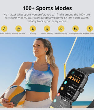 COLMI P81 Smartwatch met Bellen, 1.9" HD Scherm, 24H Gezondheidsmonitoring & 100+ Sportmodi